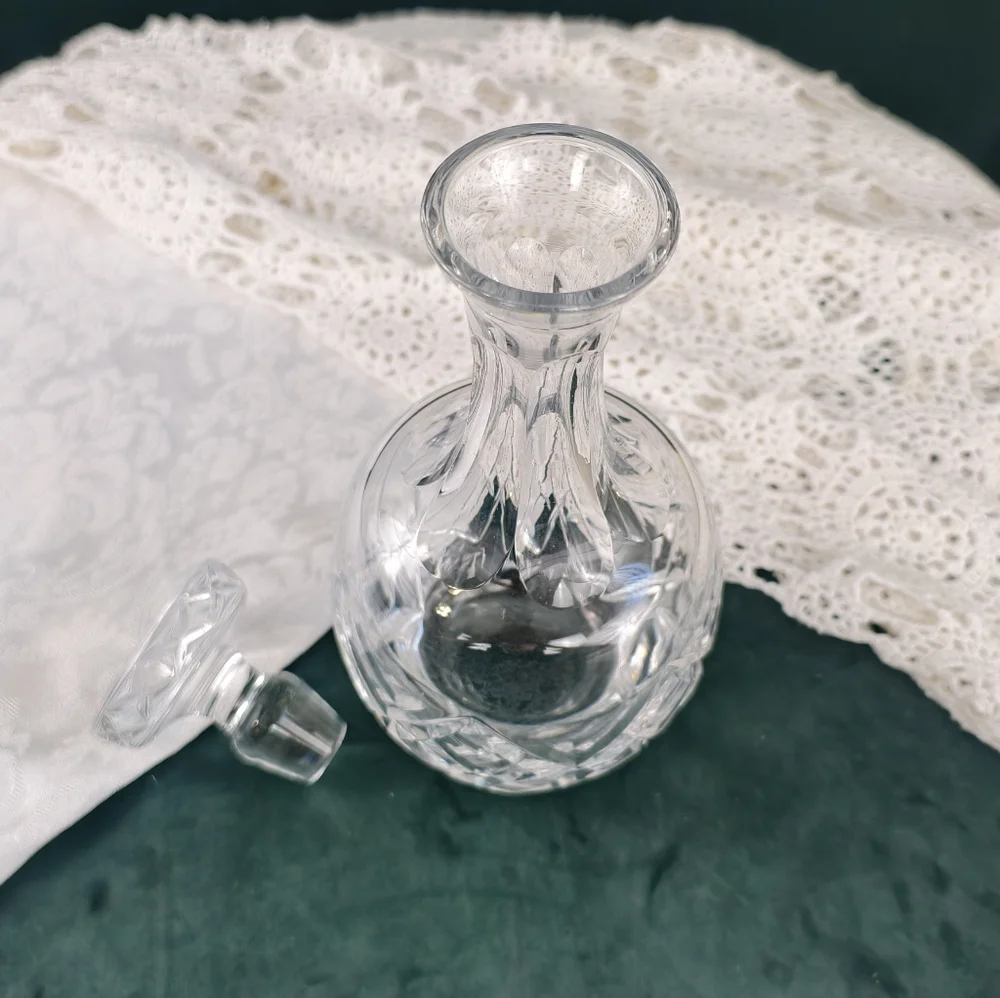 Vintage Cut Glass Crystal Decanter